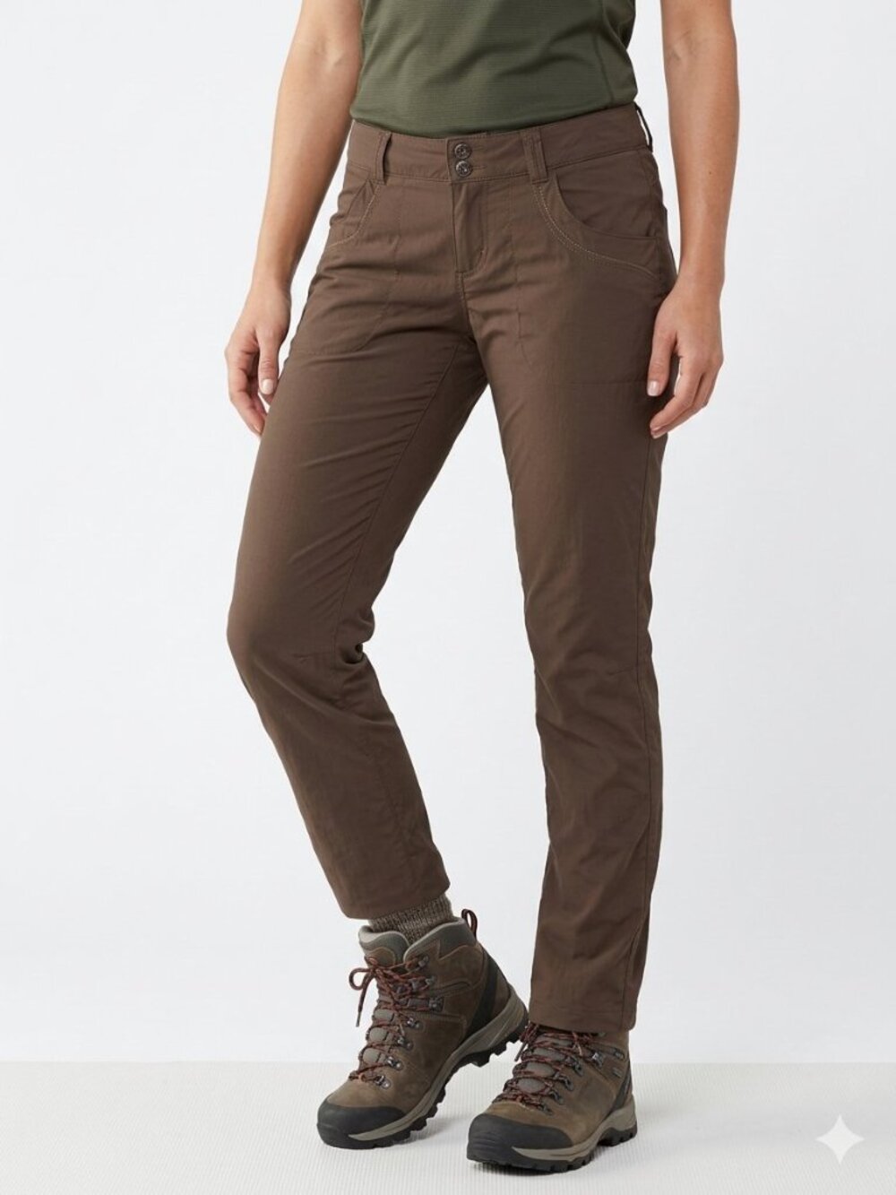 REI Co-op Sahara Convertible Brown Nylon Cargo Hiking Pants – Size 4 EUC